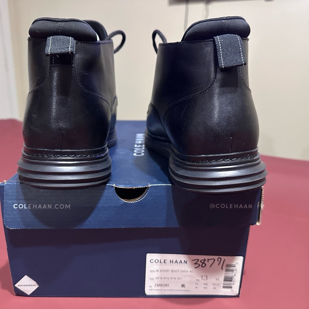 Cole Haan Men's Black Chukka Boots - Picture 6 of 8